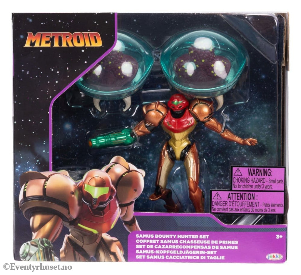 World of Nintendo Metroid Mini Figure 3-Pack Samus Bounty Hunter 6 cm Toys