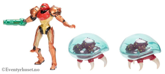 World of Nintendo Metroid Mini Figure 3-Pack Samus Bounty Hunter 6 cm Toys