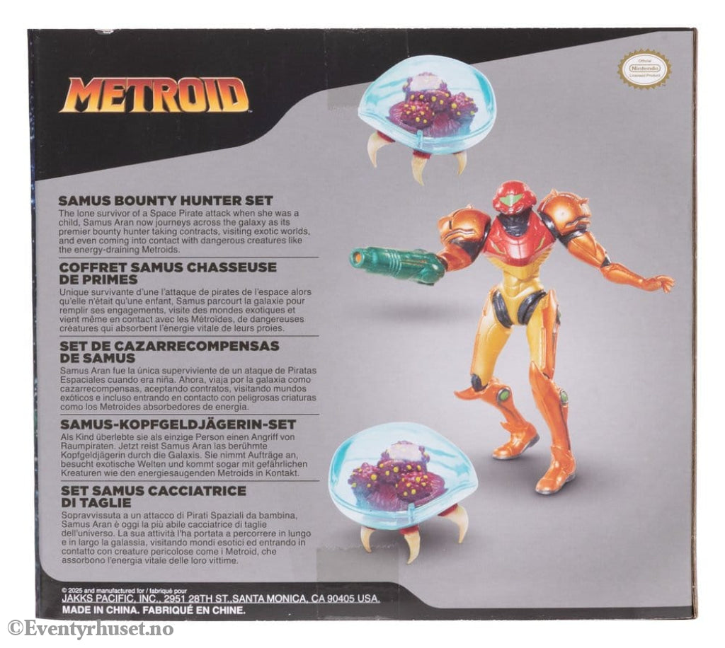 World of Nintendo Metroid Mini Figure 3-Pack Samus Bounty Hunter 6 cm Toys