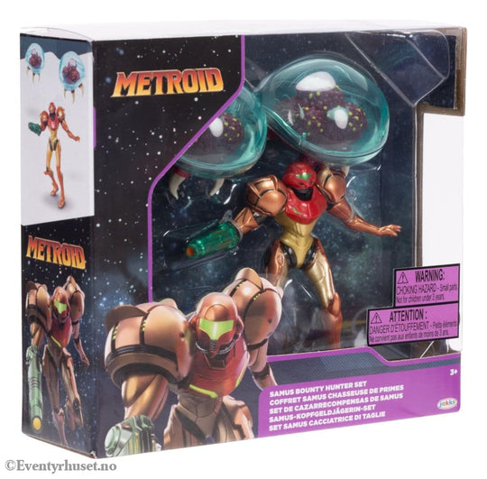 World of Nintendo Metroid Mini Figure 3-Pack Samus Bounty Hunter 6 cm Toys