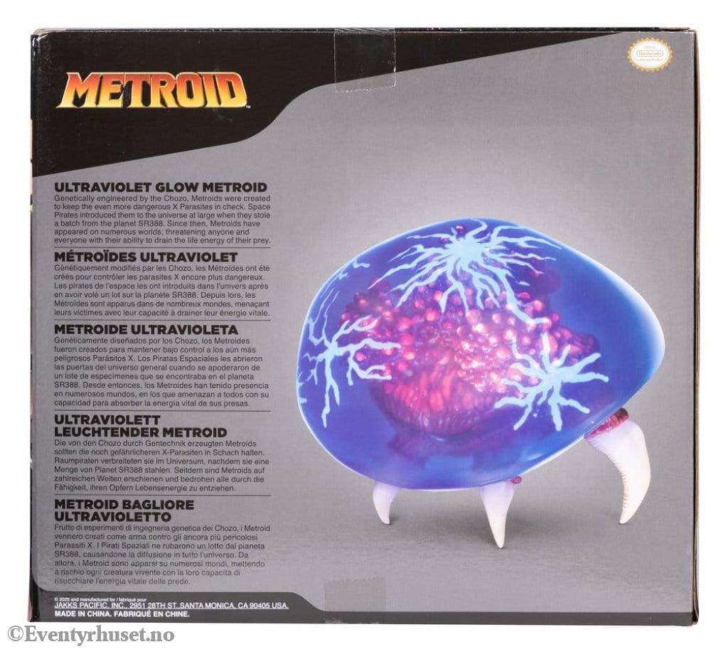 World of Nintendo Metroid Prime Actionfigure Metroid Ultraviolet Glow 15 cm Toys