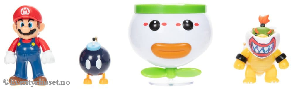 World of Nintendo Mini Figure 2-Pack Mario and Bowser Jr. Clown Car 6 cm Toys