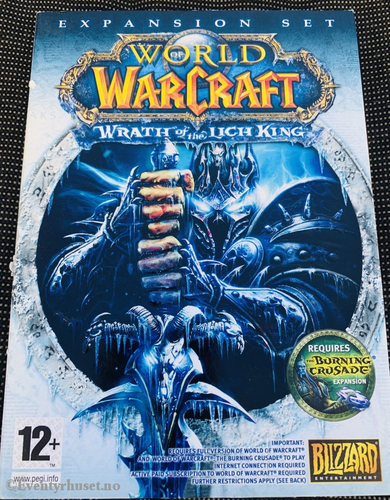 World Of Warcraft - Wrath The Lich King. Expansion Pack. Pc-Spill. Pc Spill