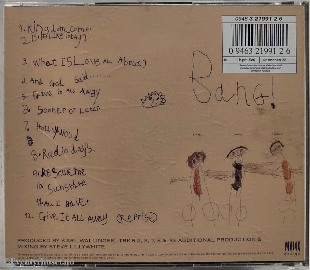 World Party (1993) "Bang!". Musikk-CD.