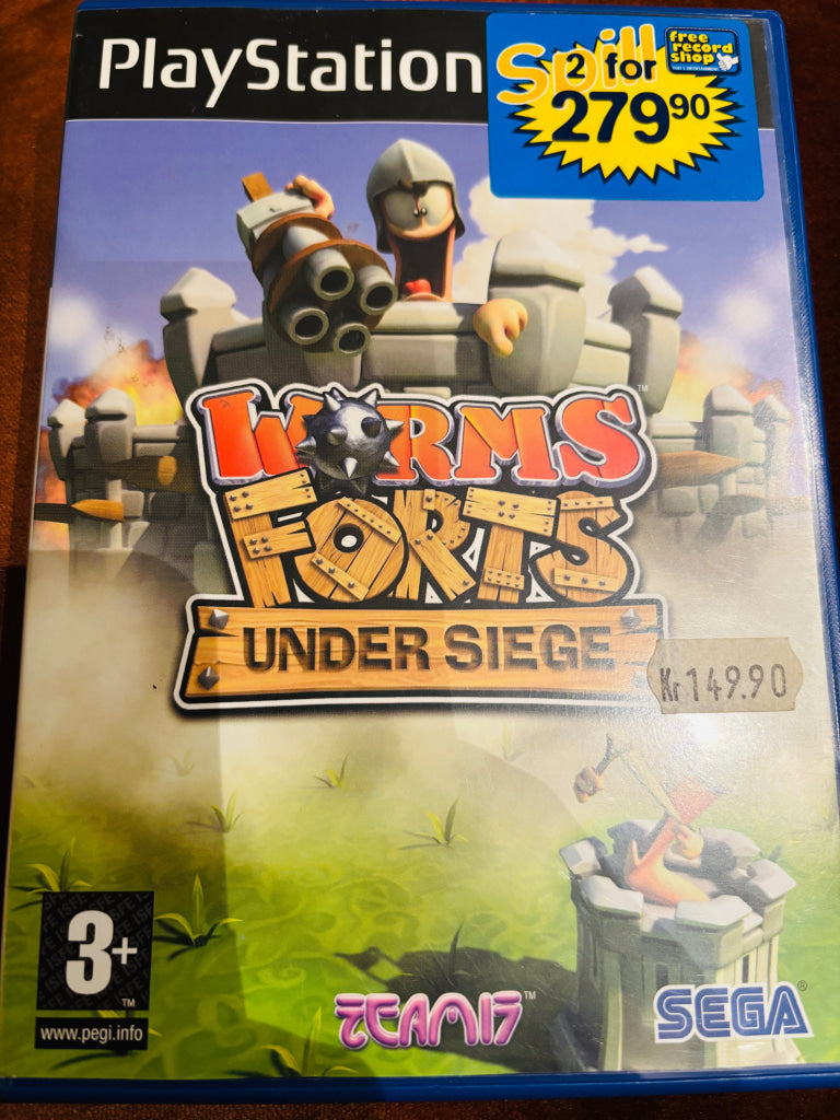 Worms Forts: Under Siege. PS2.