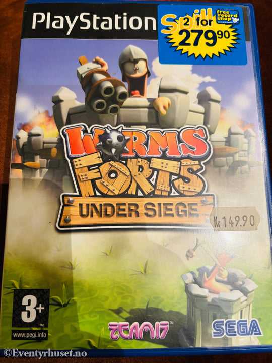 Worms Forts: Under Siege. PS2.