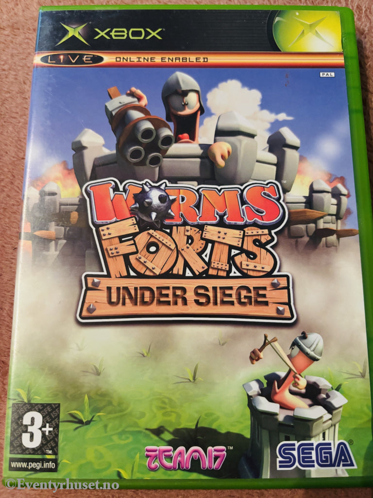 Worms Forts: Under Siege. Xbox.