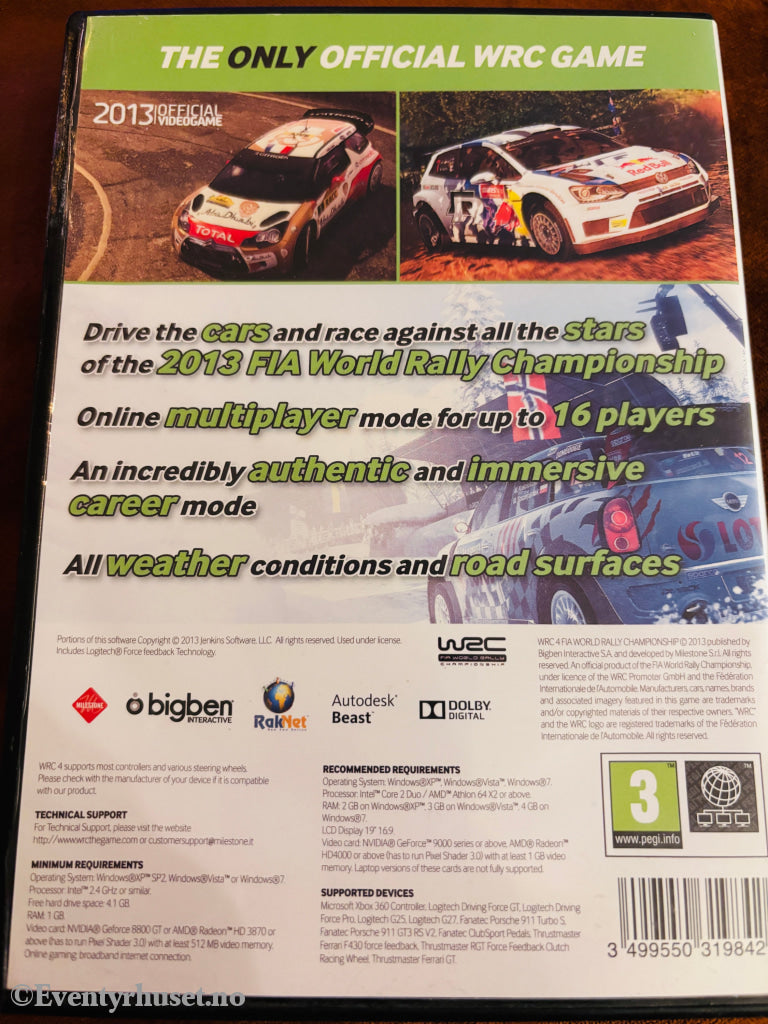 WRC 4 – FIA World Rally Championship. PC spill.