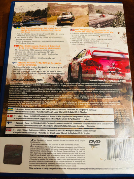 WRC FIA World Rally Championship. PS2.