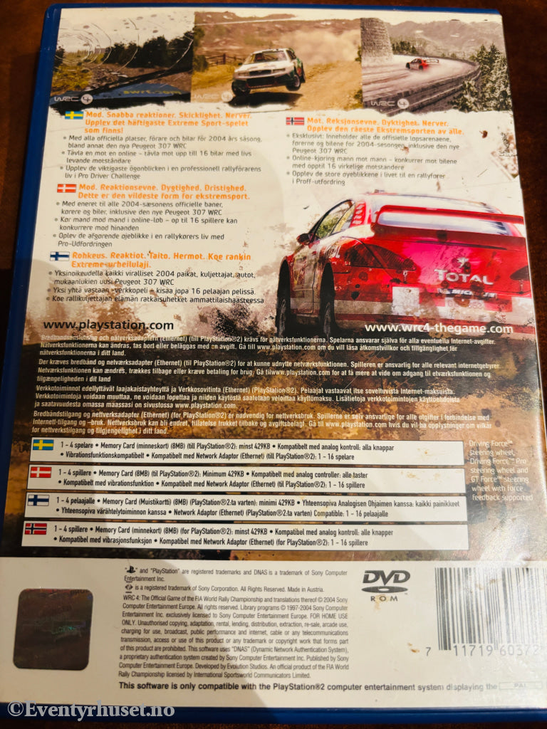 WRC FIA World Rally Championship. PS2.