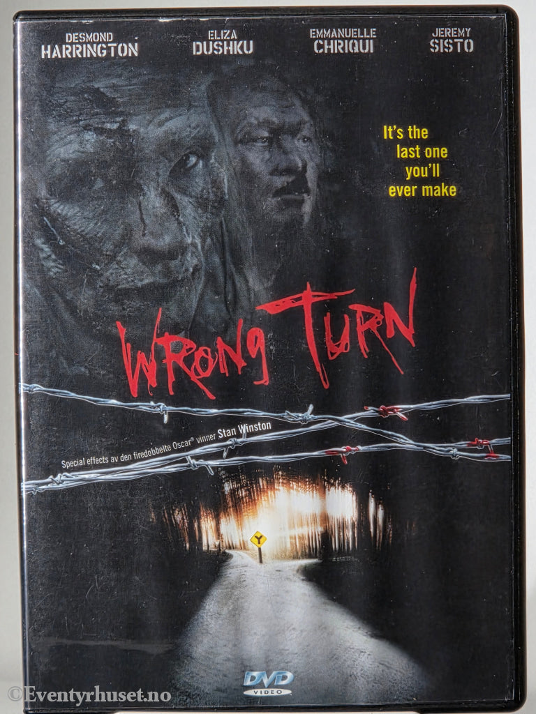 Wrong Turn (2003). DVD.