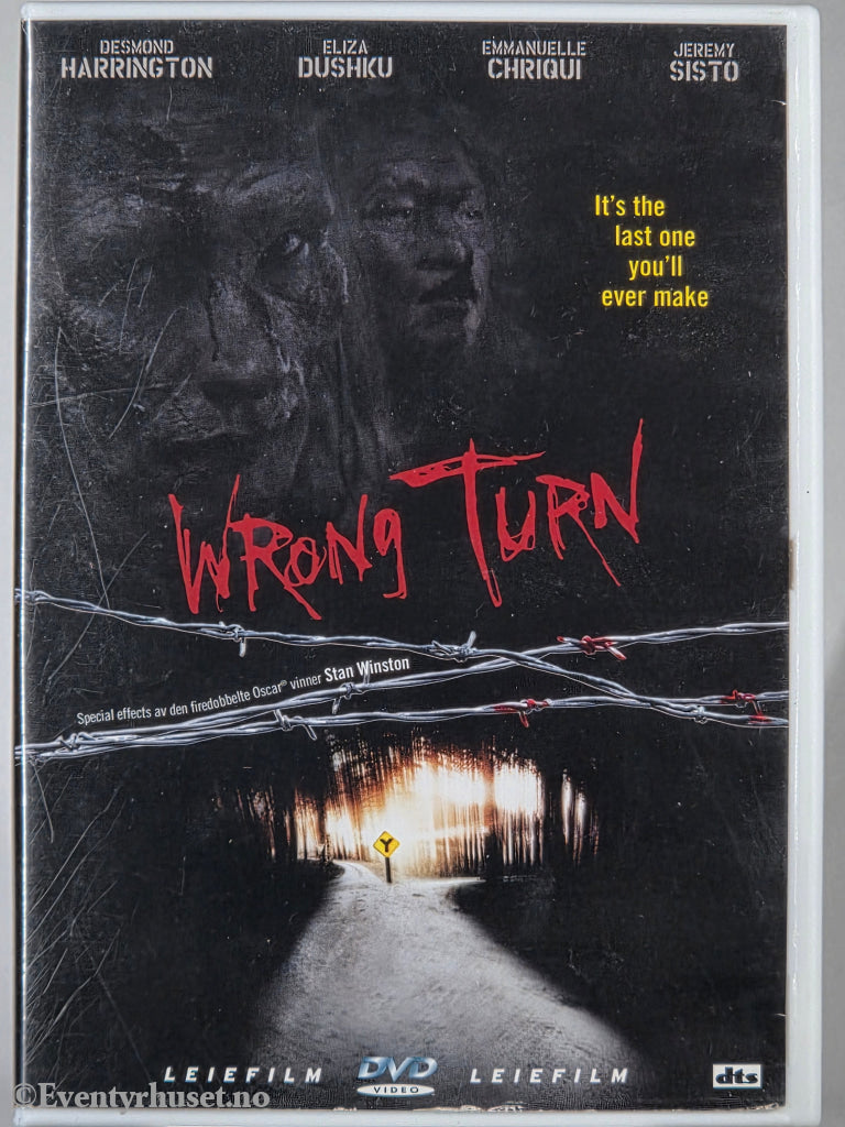 Wrong Turn (2003). DVD. CBS/Fox Video