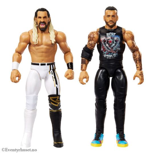 WWE Main Event Showdown Action Figures CM Punk vs Seth ’Freakin’ Rollins 2-Pack 15 cm Toys