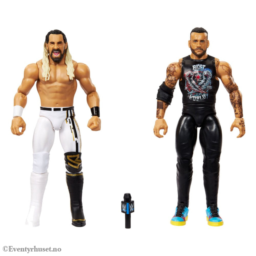 WWE Main Event Showdown Action Figures CM Punk vs Seth ’Freakin’ Rollins 2-Pack 15 cm Toys