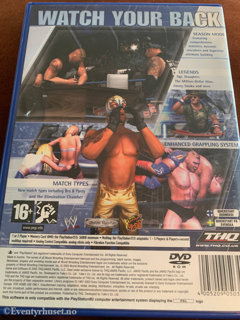 WWE SmackDown! Here Comes The Pain . PS2