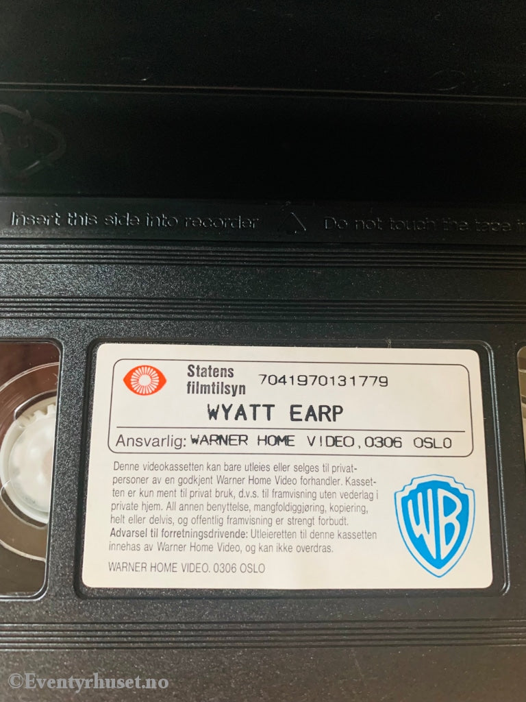 Wyatt Earp. 1994. Vhs. Vhs
