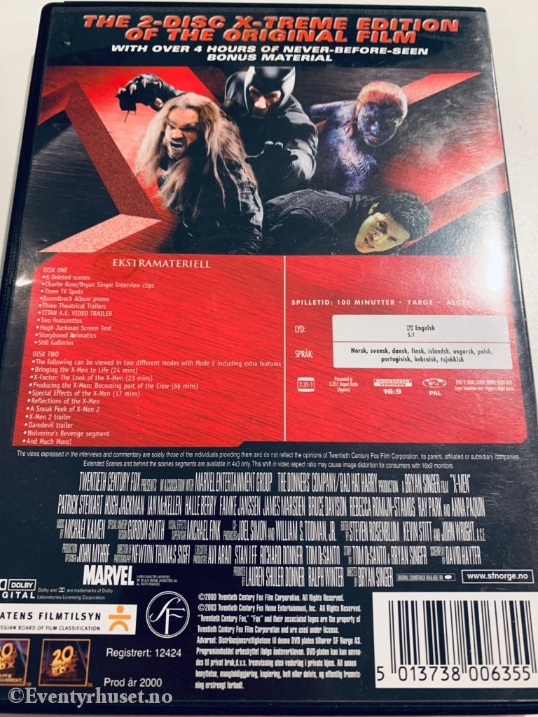X-Men 1.5. Dvd. Dvd