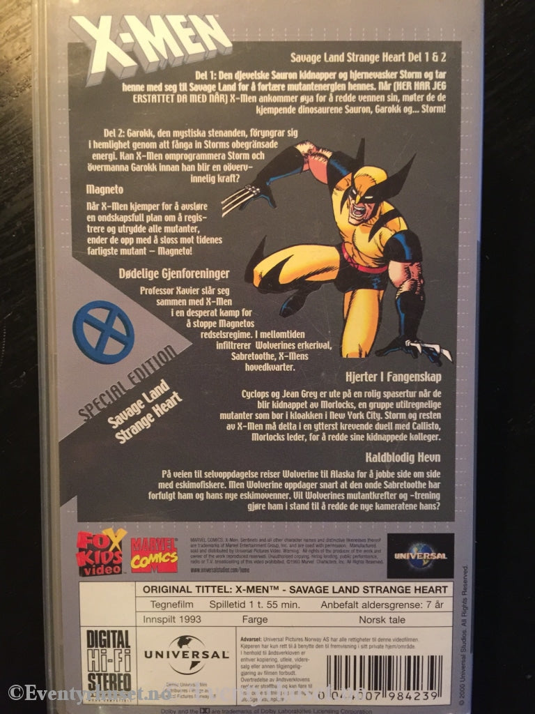 X-Men. 1993. Vhs. Vhs