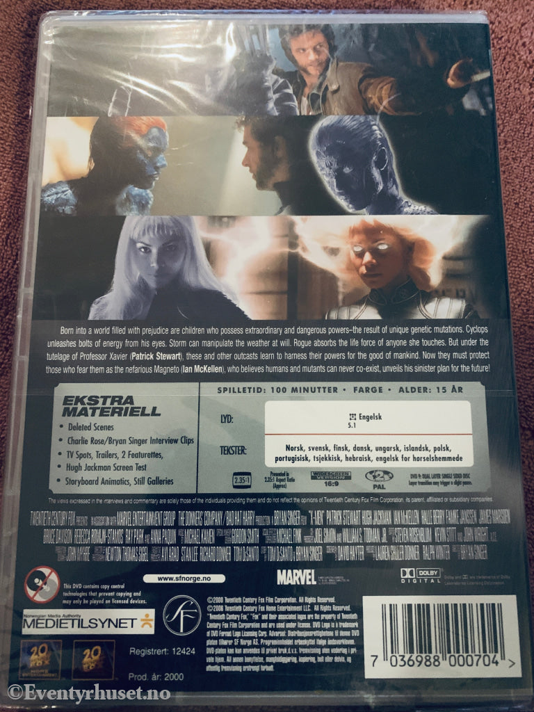 X-Men. DVD. Ny i plast!