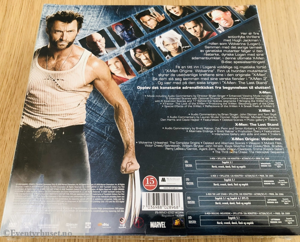 X-Men Quadrilogy. Dvd Samleboks Ny I Plast.