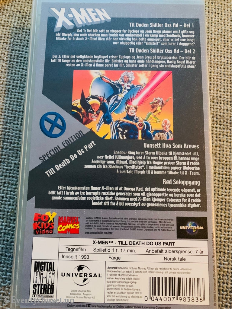 X-Men. Til Death Do Us Part. 1993. Vhs. Vhs