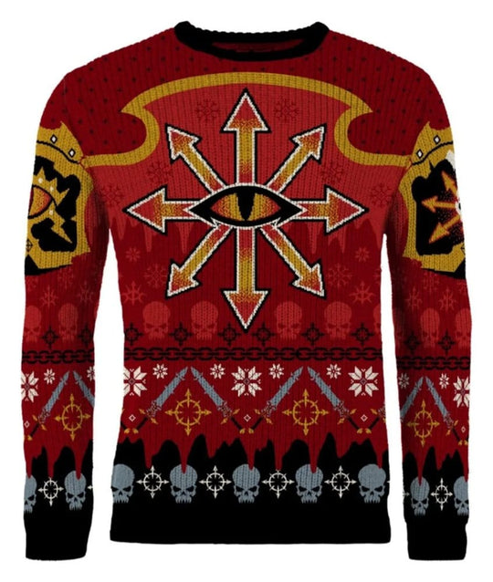Warhammer 40,000 Christmas Sweater Chaos Size L