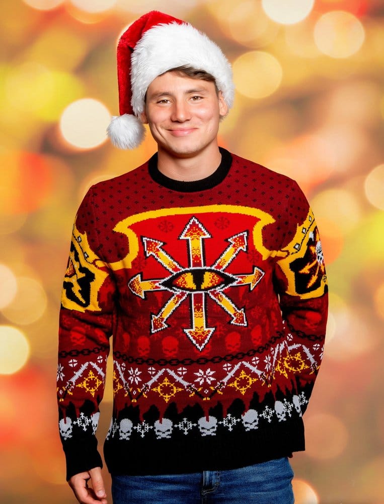 Warhammer 40,000 Christmas Sweater Chaos Size XL
