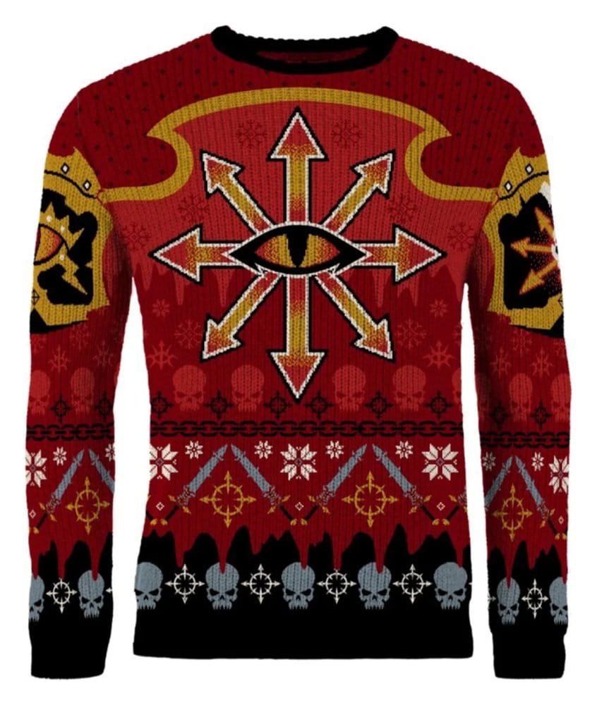 Warhammer 40,000 Christmas Sweater Chaos Size XL