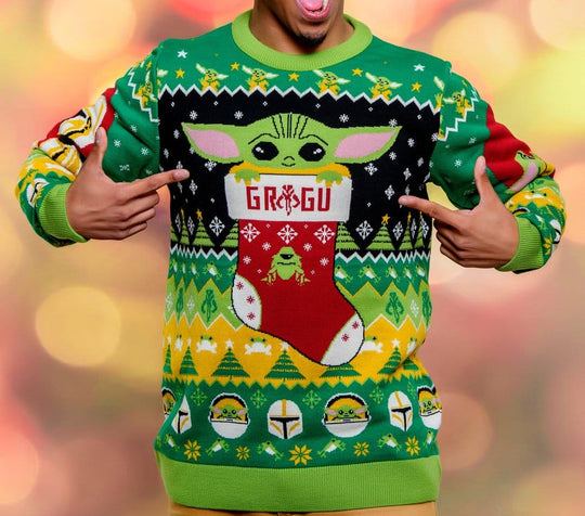Star Wars Christmas Sweater Baby Yoda Size XS