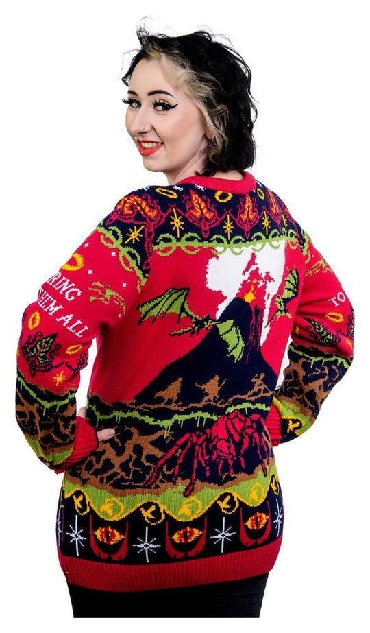 Lord Of The Rings Christmas Sweater One Sweater To Rule Them All Size XXL