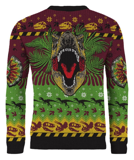Jurassic Park Christmas Sweater Happy Rexmas Size S