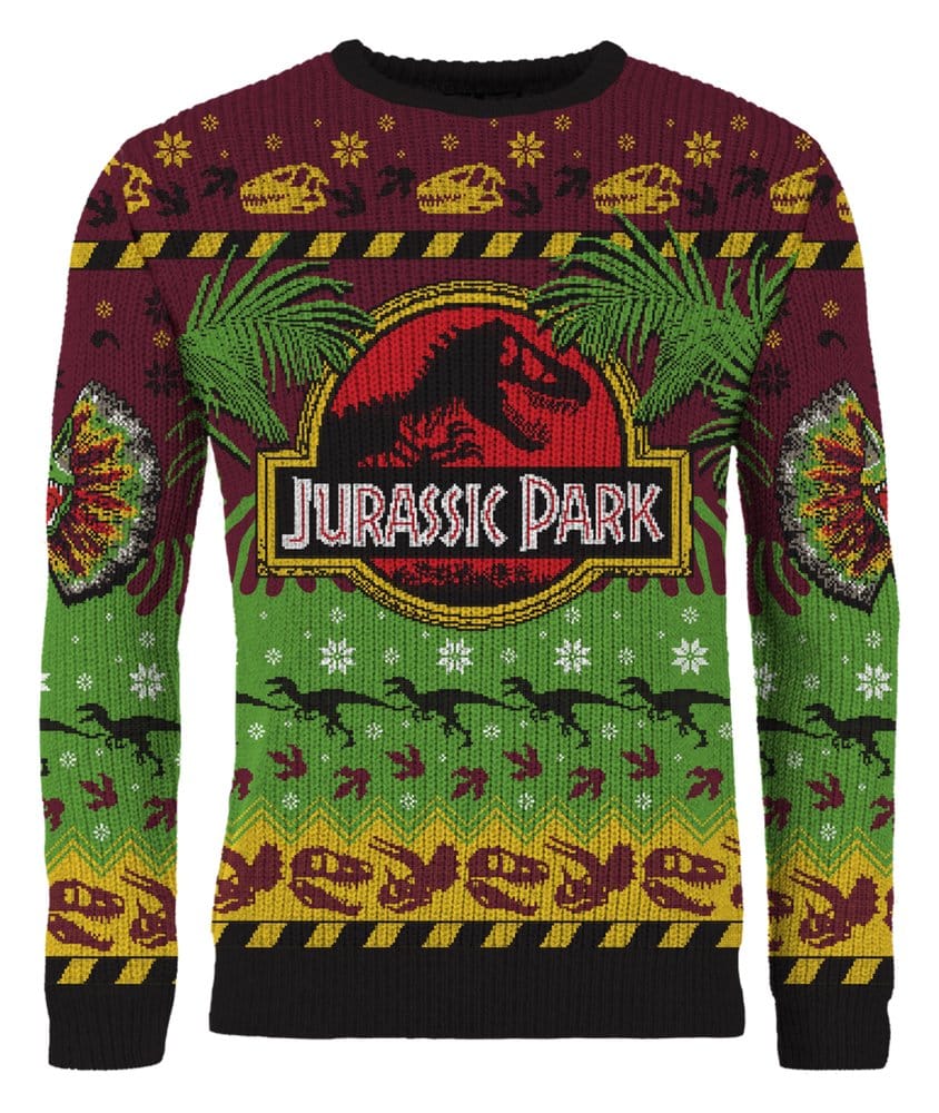 Jurassic Park Christmas Sweater Happy Rexmas Size XS