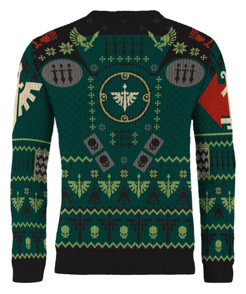 Warhammer 40,000 Christmas Sweater Dark Angels Size XS