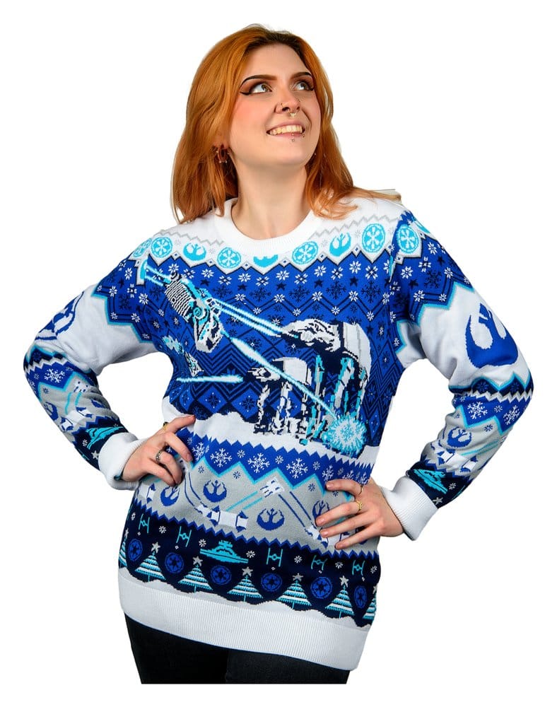 Star Wars Christmas Sweater AT-AT Assault Size S