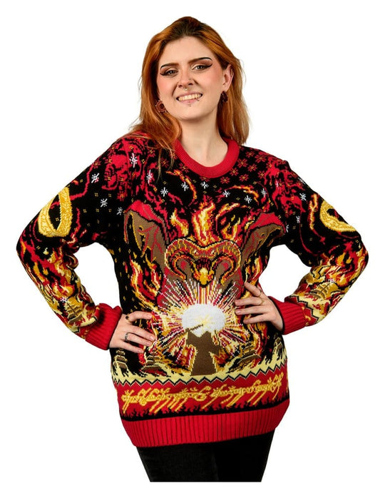 Lord of the Rings Christmas Sweater Balrog Size XXXL