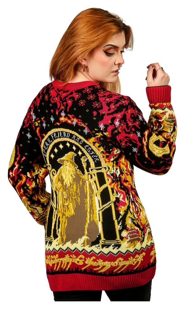Lord of the Rings Christmas Sweater Balrog Size S