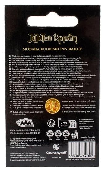 Jujutsu Kaisen Icon Pin Badge Nobara Kugisaki