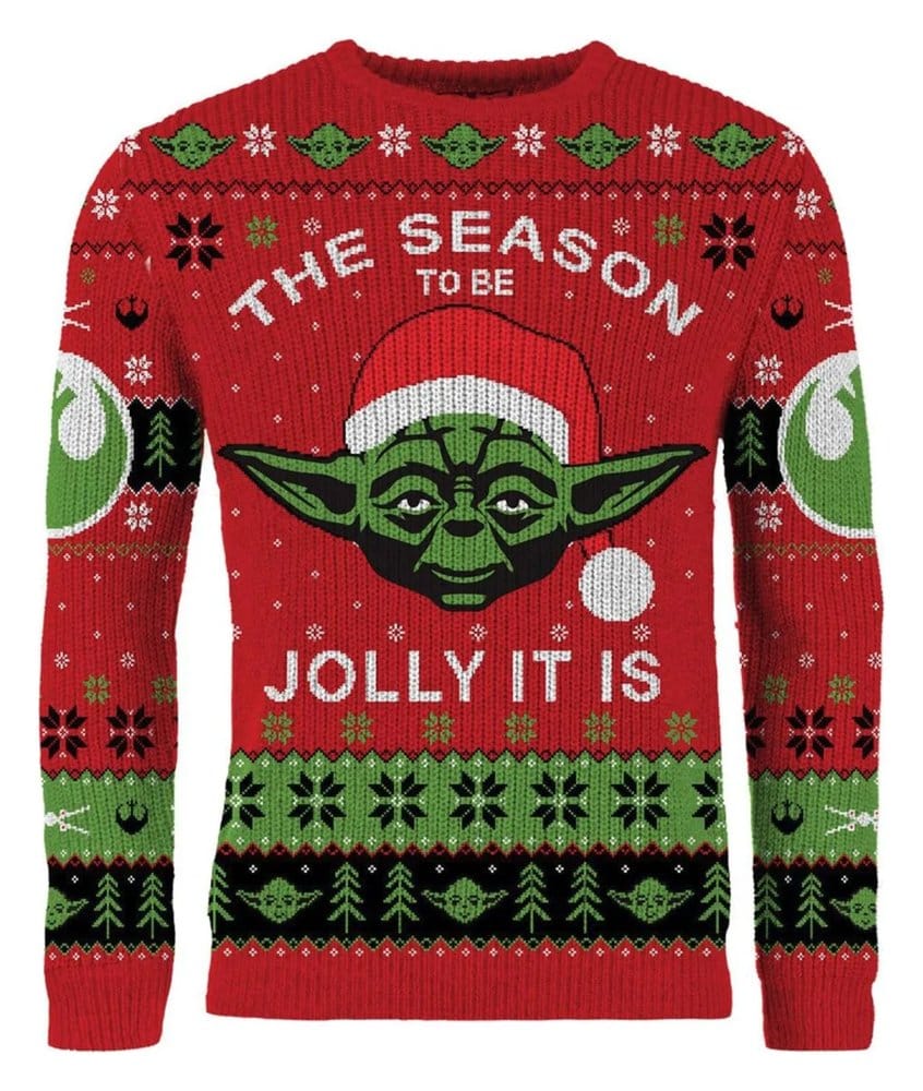 Star Wars Christmas Sweater Yoda Size S
