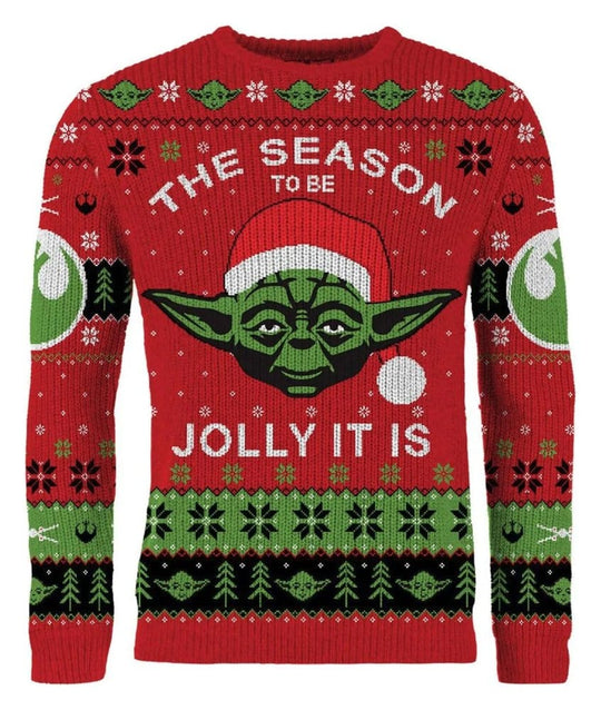 Star Wars Christmas Sweater Yoda Size S