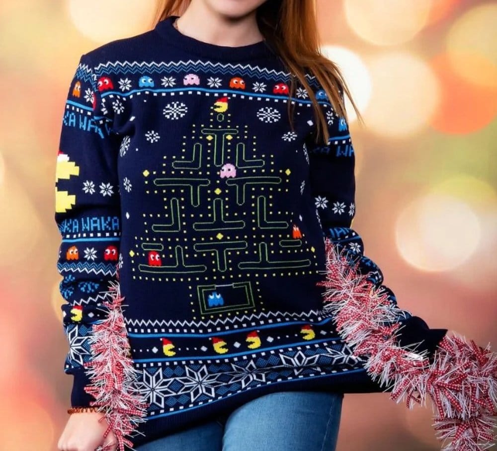 Pac-Man Christmas Sweater Size XXXL