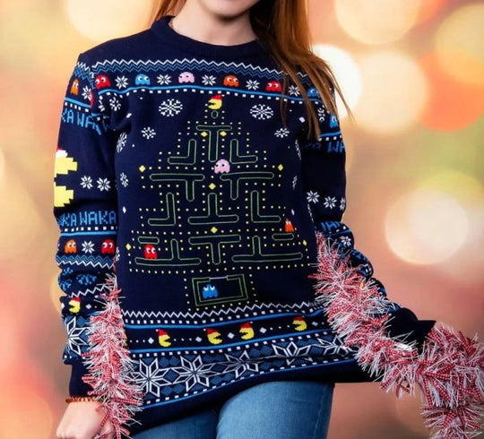 Pac-Man Christmas Sweater Size XXXL