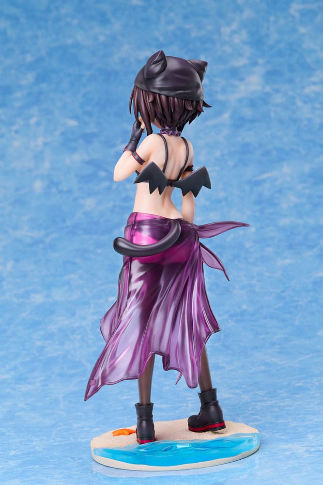 KonoSuba: An Explosion on This Wonderful World! Statue 1/7 Megumin Chomusuke Swimsuit Ver. 22 cm