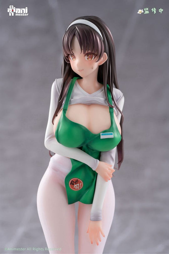 Original Character Statue 1/6 First Business! Mari Hanamiya the Gentle Shop Assistant illustration by POPQN 28 cm