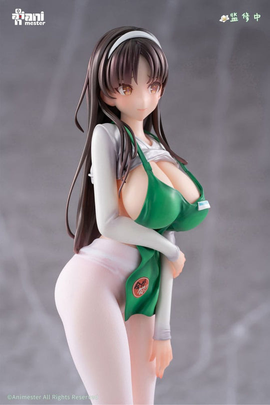 Original Character Statue 1/6 First Business! Mari Hanamiya the Gentle Shop Assistant illustration by POPQN 28 cm