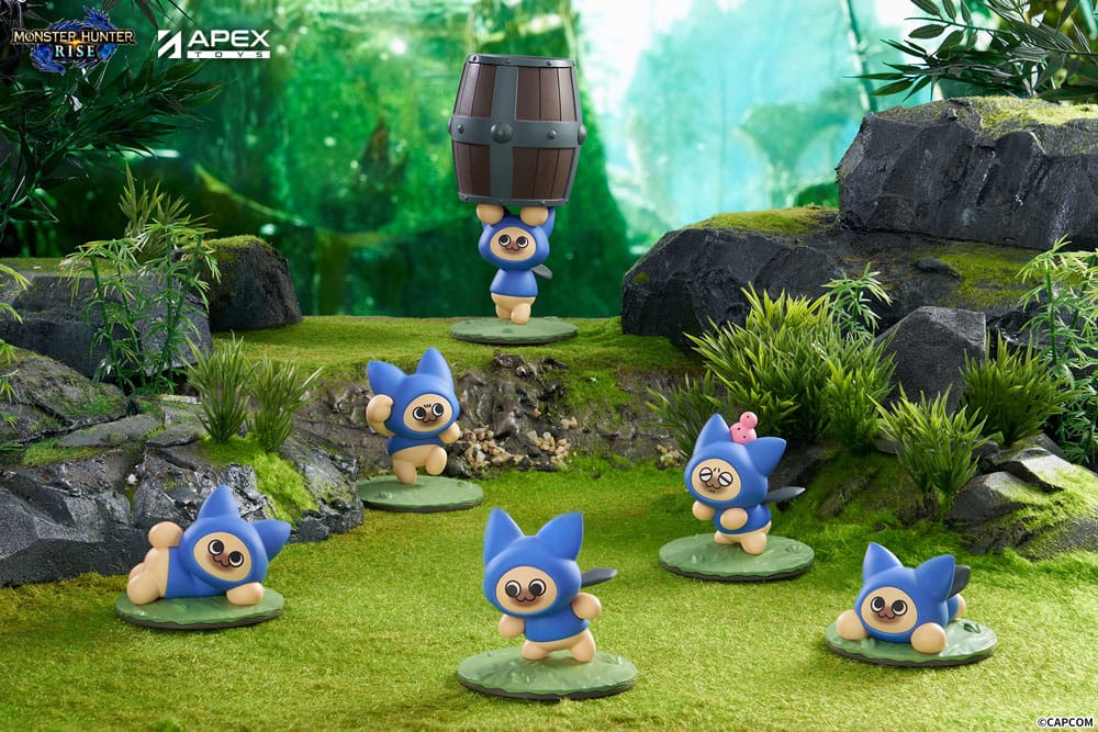 Monster Hunter Rise Trading Figure 6-Pack Felyne Cat