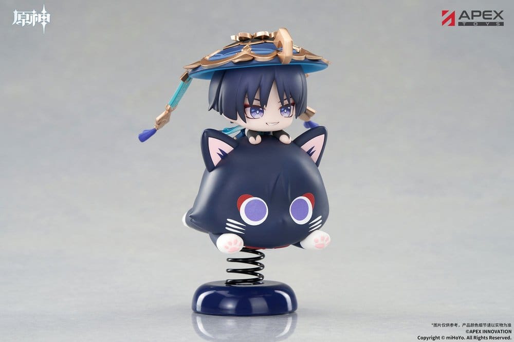 Genshin Impact Chibi Chara Yurayura Stand PVC Figure Wanderer 11 cm