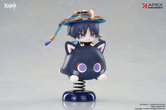 Genshin Impact Chibi Chara Yurayura Stand PVC Figure Wanderer 11 cm