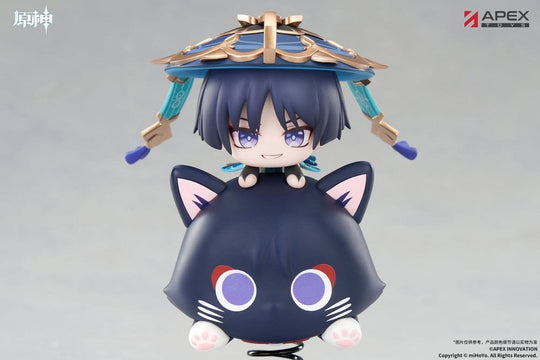 Genshin Impact Chibi Chara Yurayura Stand PVC Figure Wanderer 11 cm