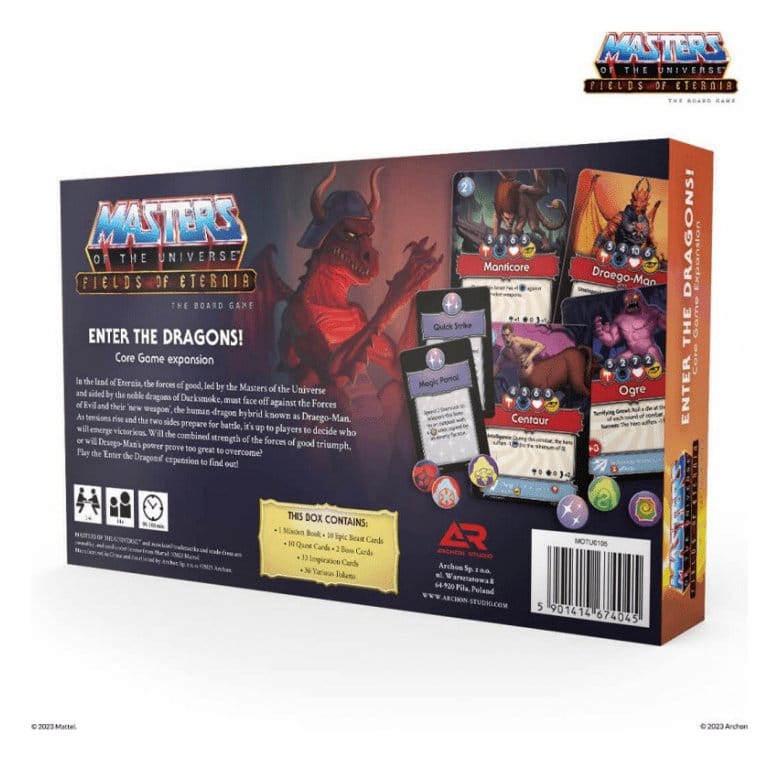 Masters of the Universe Board Game Expansion Fields of Eternia - Enter the Dragons! *Italian Version*