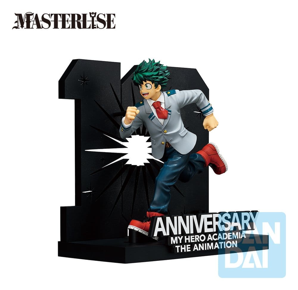 My Hero Academia Ichibansho Masterlise PVC Figure Izuku Midoriya -10th Anniversary- 21 cm
